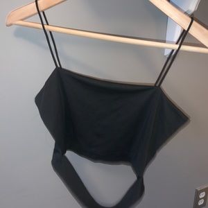 Black Crop top